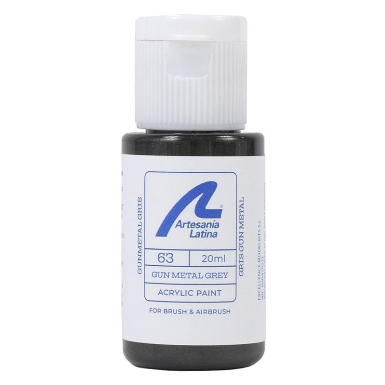 Peinture ton GRIS METALLISE 20ml Artesania Latina 27763