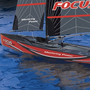 Voilier RC FOCUS V3 Rouge Racing Yacht 1m RTS Joysway 8812V3R